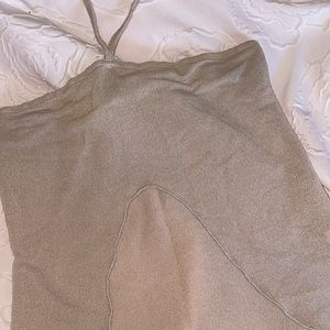 Princess Polly sparkly champagne top size 4